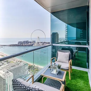 Al Fattan I Sea View I Luxury Jbr I Free 5 Star Access! شقة